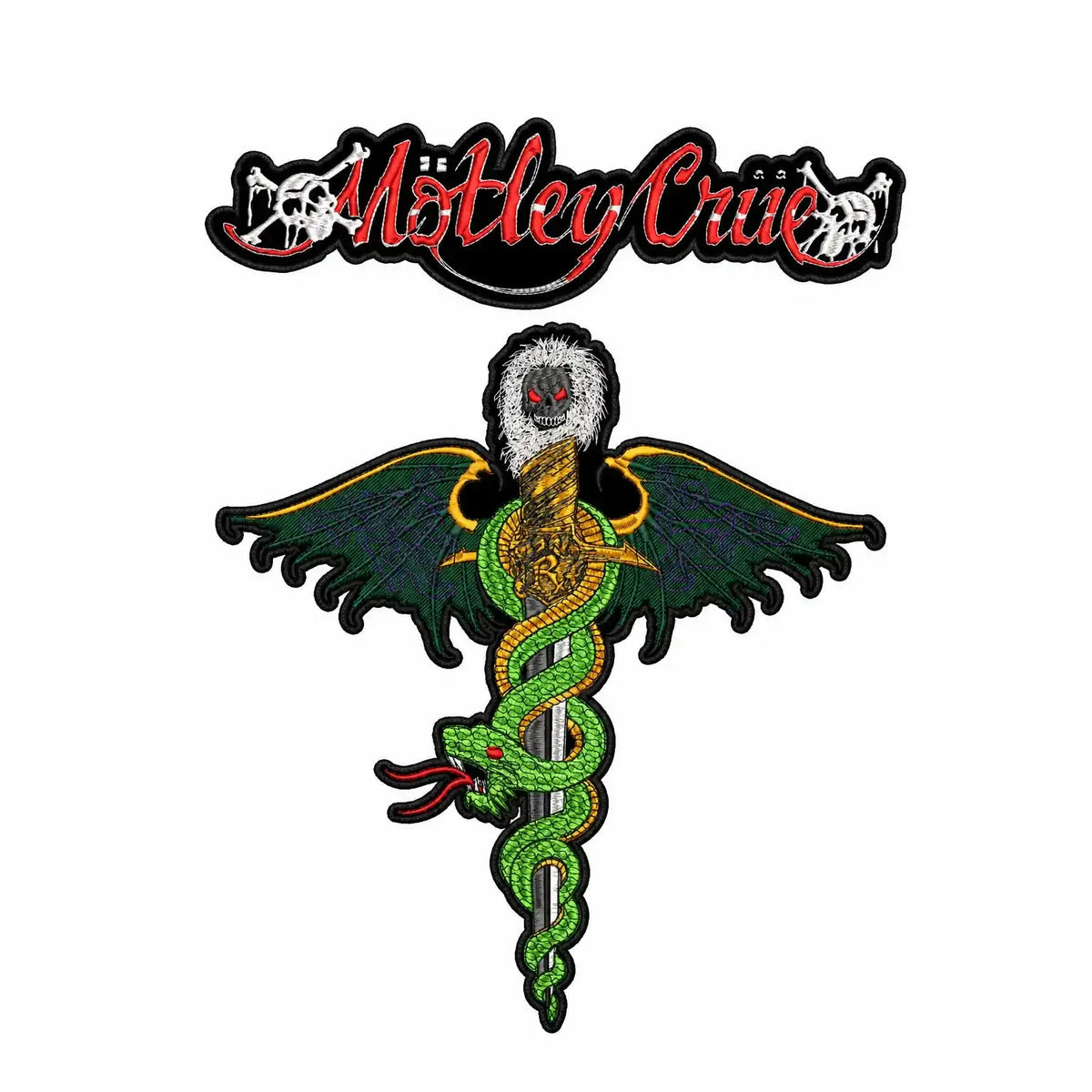 Espaldera Bordada MOTLEY CRUE Glam Metal