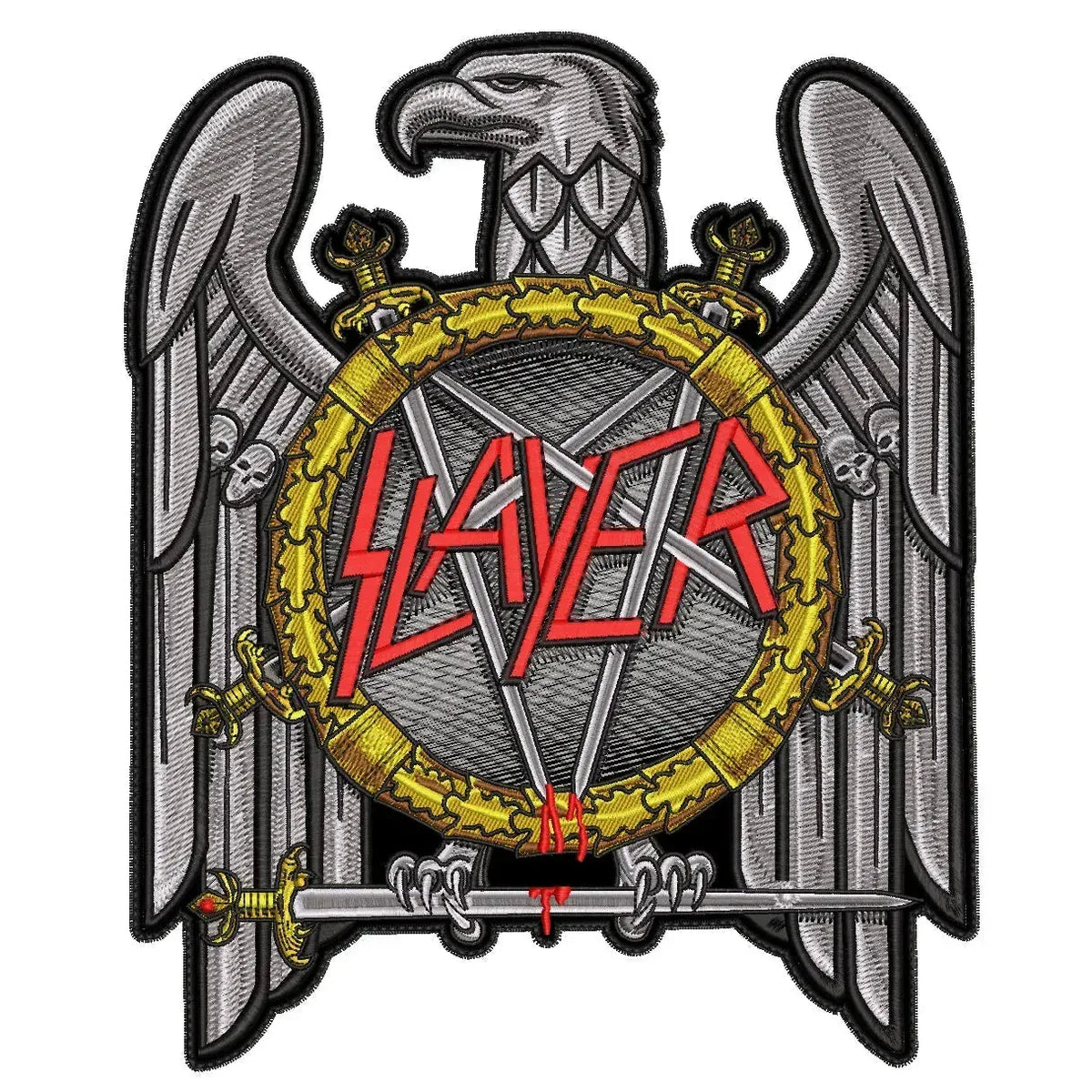 Espaldera Bordada SLAYER Thrash Metal