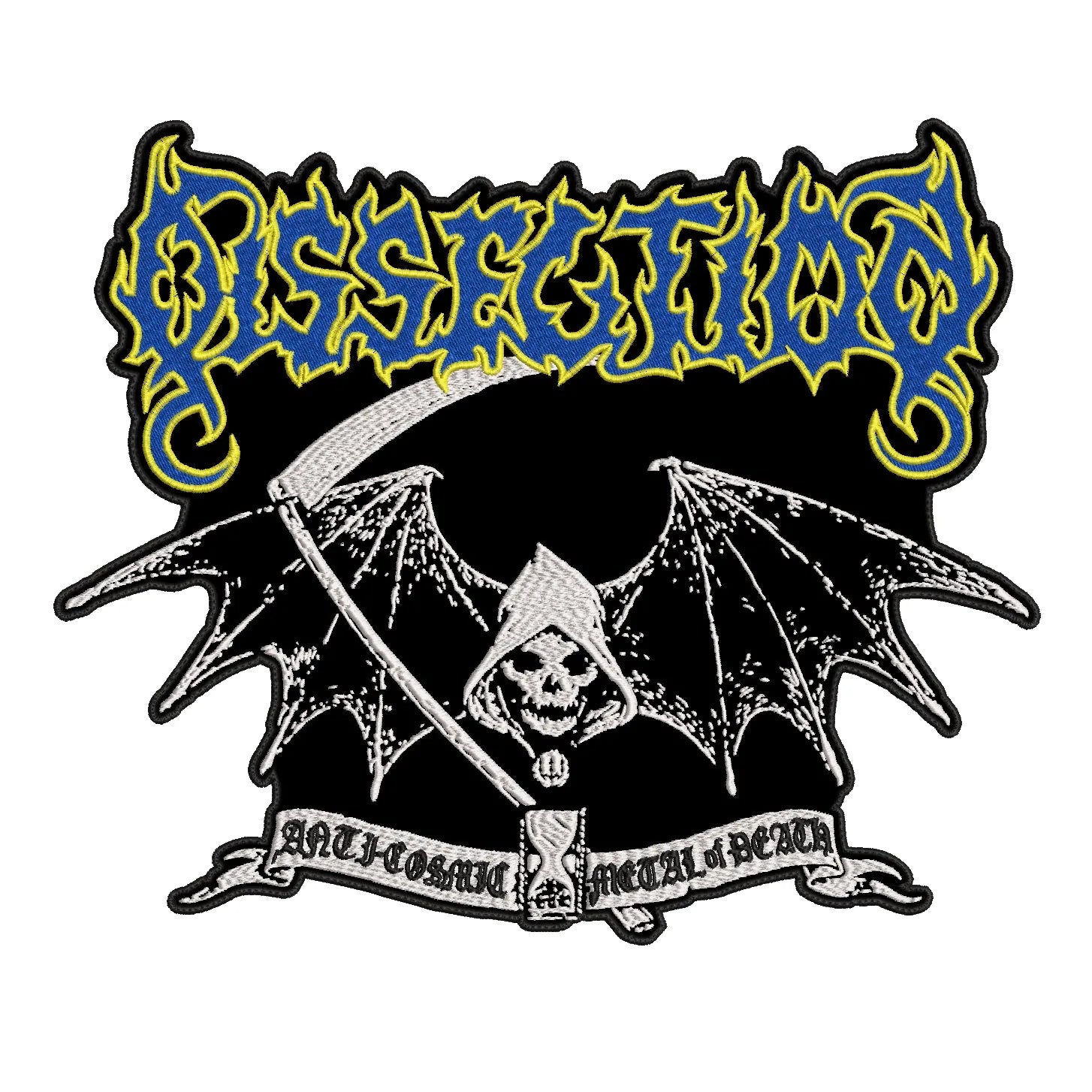 Espaldera Bordada Anti-Cosmic Metal of Death DISSECTION Black Metal