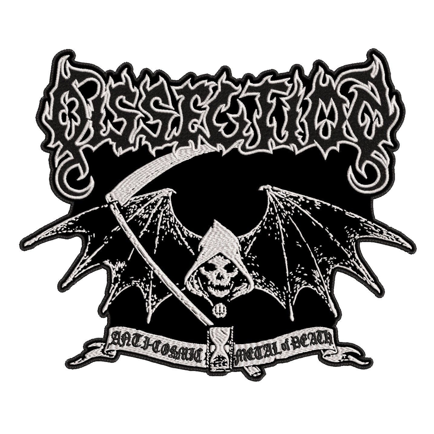 Espaldera Bordada Anti-Cosmic Metal of Death DISSECTION Black Metal