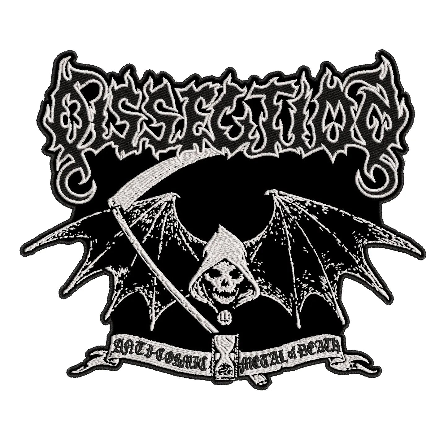 Espaldera Bordada Anti-Cosmic Metal of Death DISSECTION Black Metal