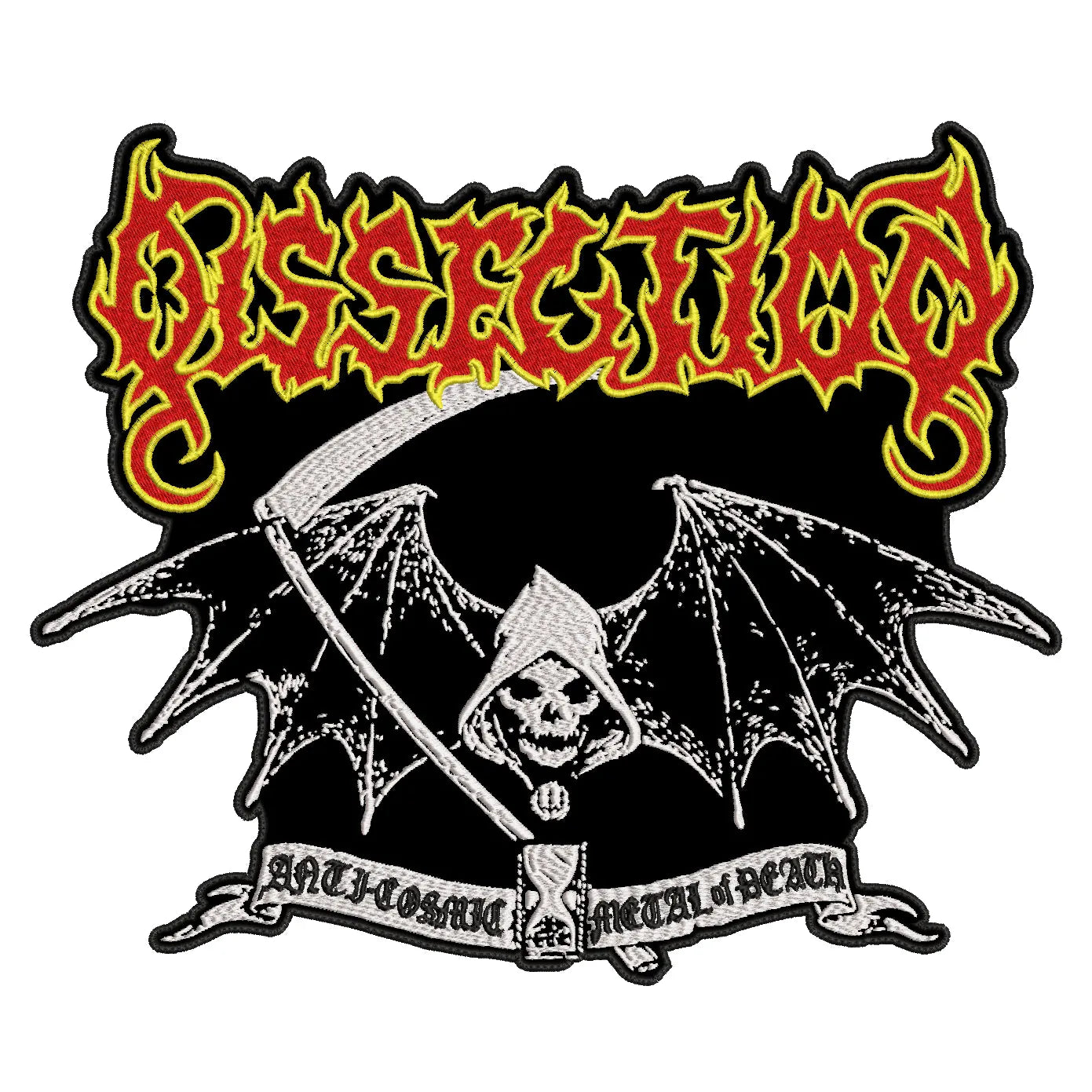 Espaldera Bordada Anti-Cosmic Metal of Death DISSECTION Black Metal