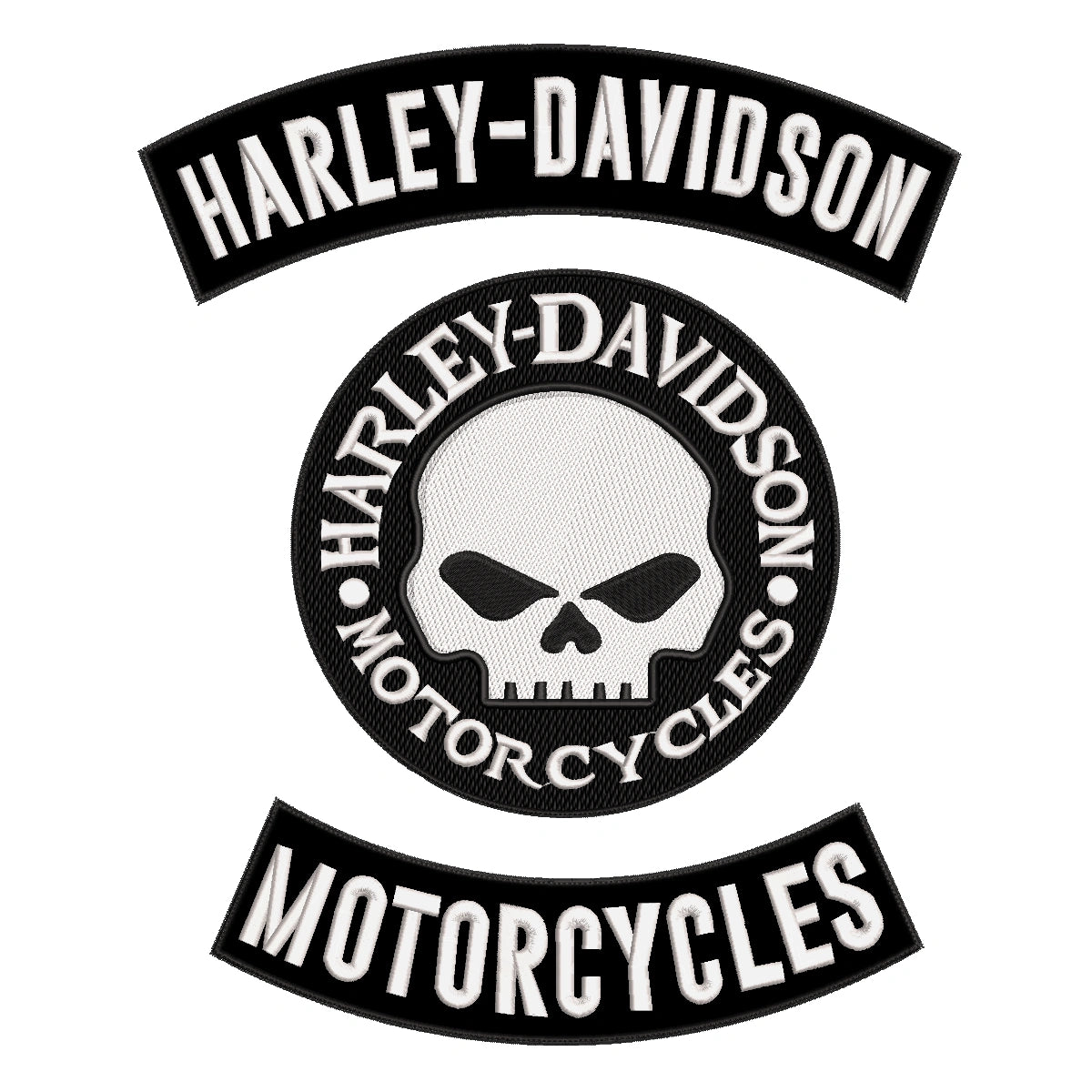 Espaldera Bordada HARLEY DAVIDSON Motorcycles