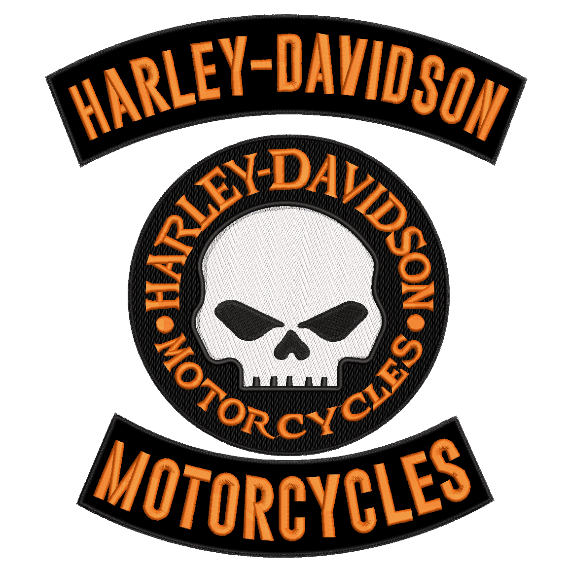 Espaldera Bordada HARLEY DAVIDSON Motorcycles