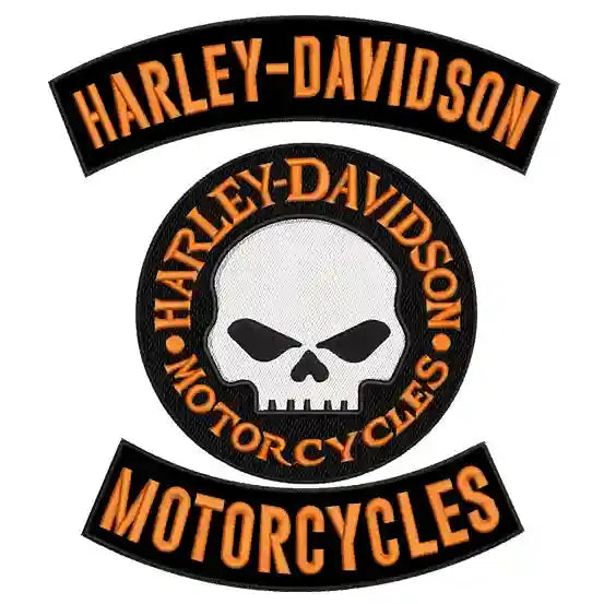Espaldera Bordada HARLEY DAVIDSON Motorcycles