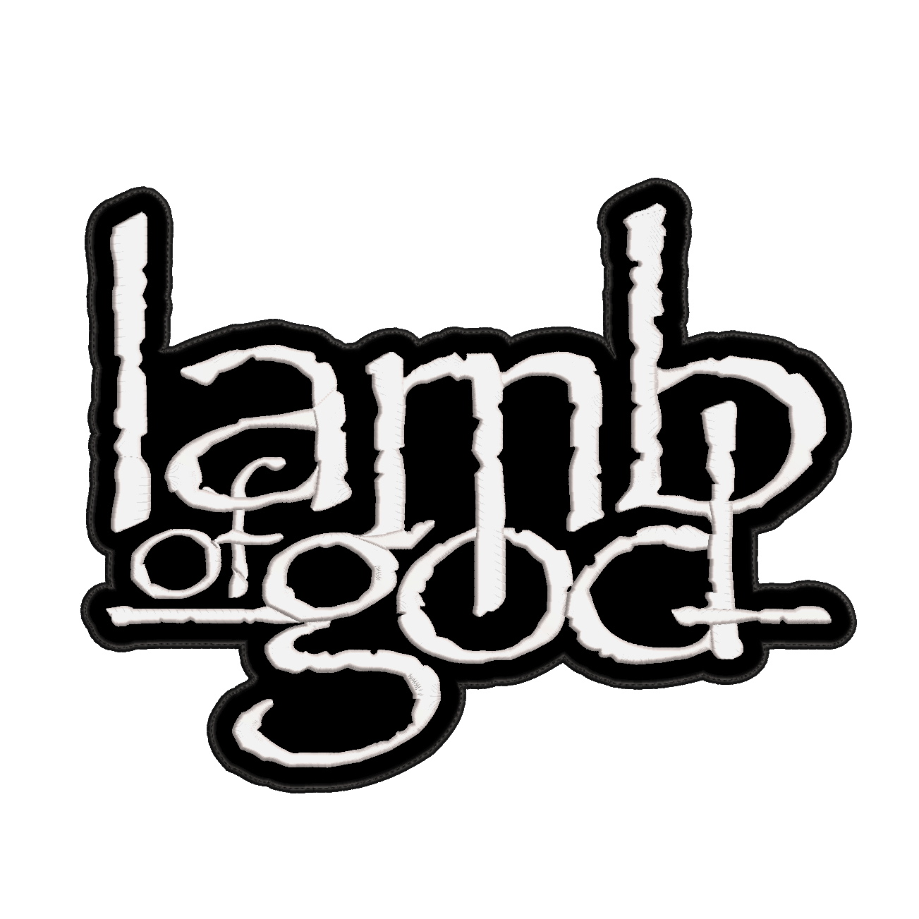 Espaldera Bordada LAMB OF GOD Heavy Metal