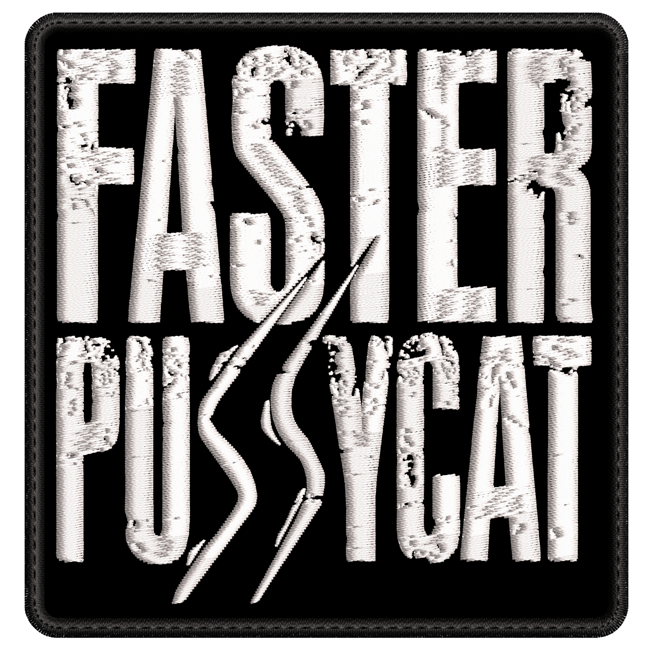 Parche Bordado FASTER PUSSYCAT Rock