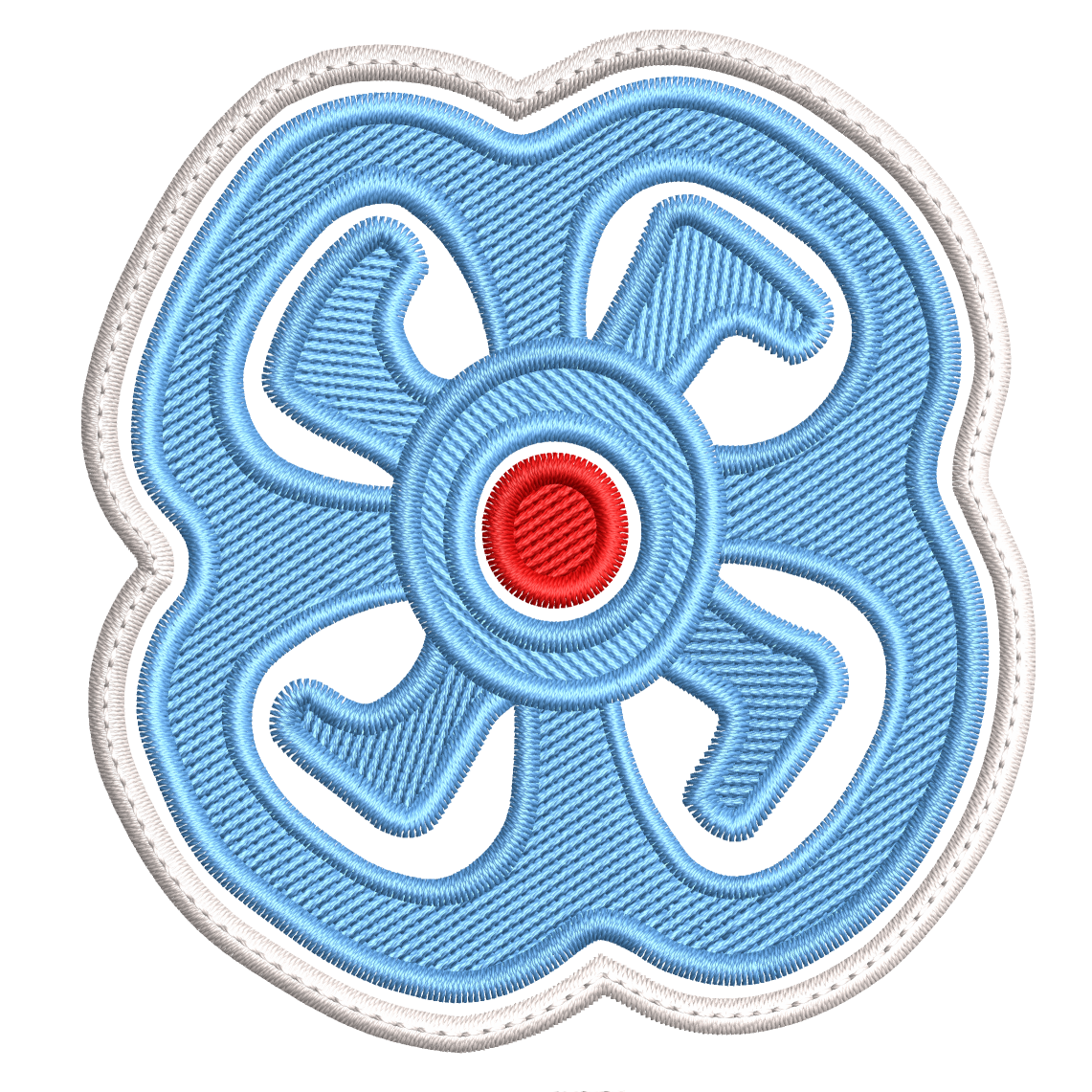 Parche Bordado FLOR PREHISPANICA TEOTIHUACANA