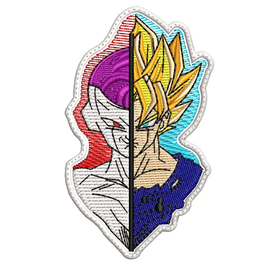Parche Bordado FRIEZA Y GOKU SUPER SAIYAJIN