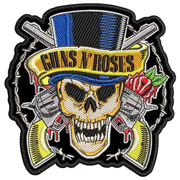 Parche Bordado calavera GUNS N ROSES Hard Rock
