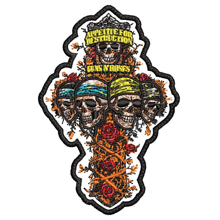Parche Bordado Appetite for Destruction GUNS N ROSES Hard Rock