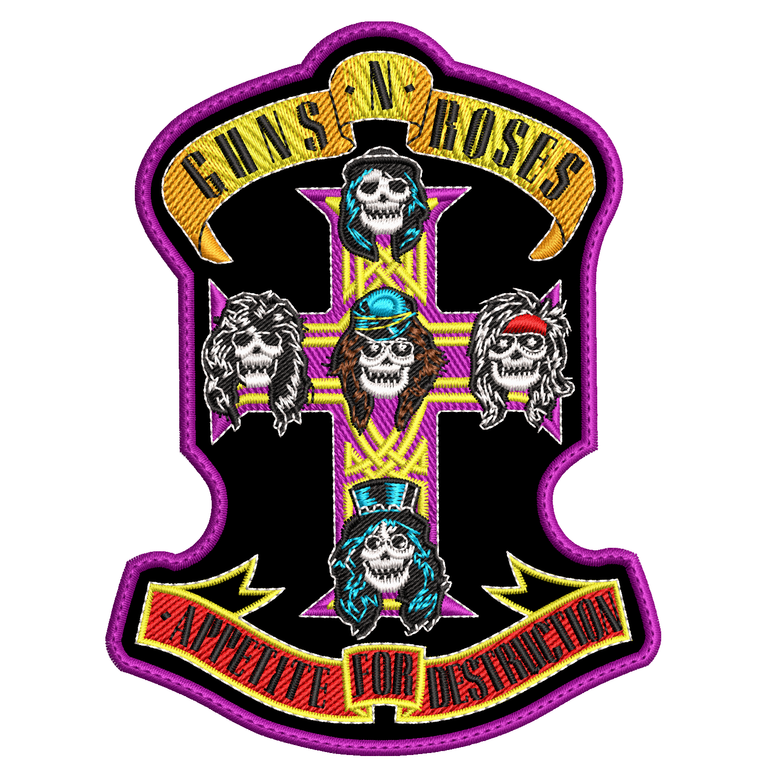 Parche Bordado Appetite for Destruction GUNS N ROSES Hard Rock
