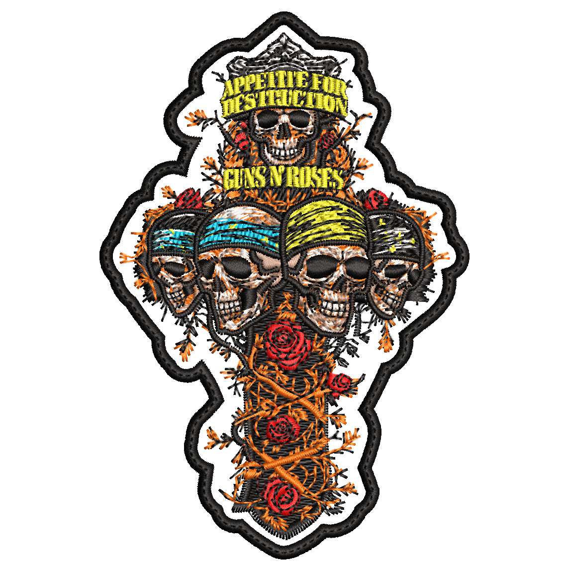 Parche Bordado Appetite for Destruction GUNS N ROSES Hard Rock
