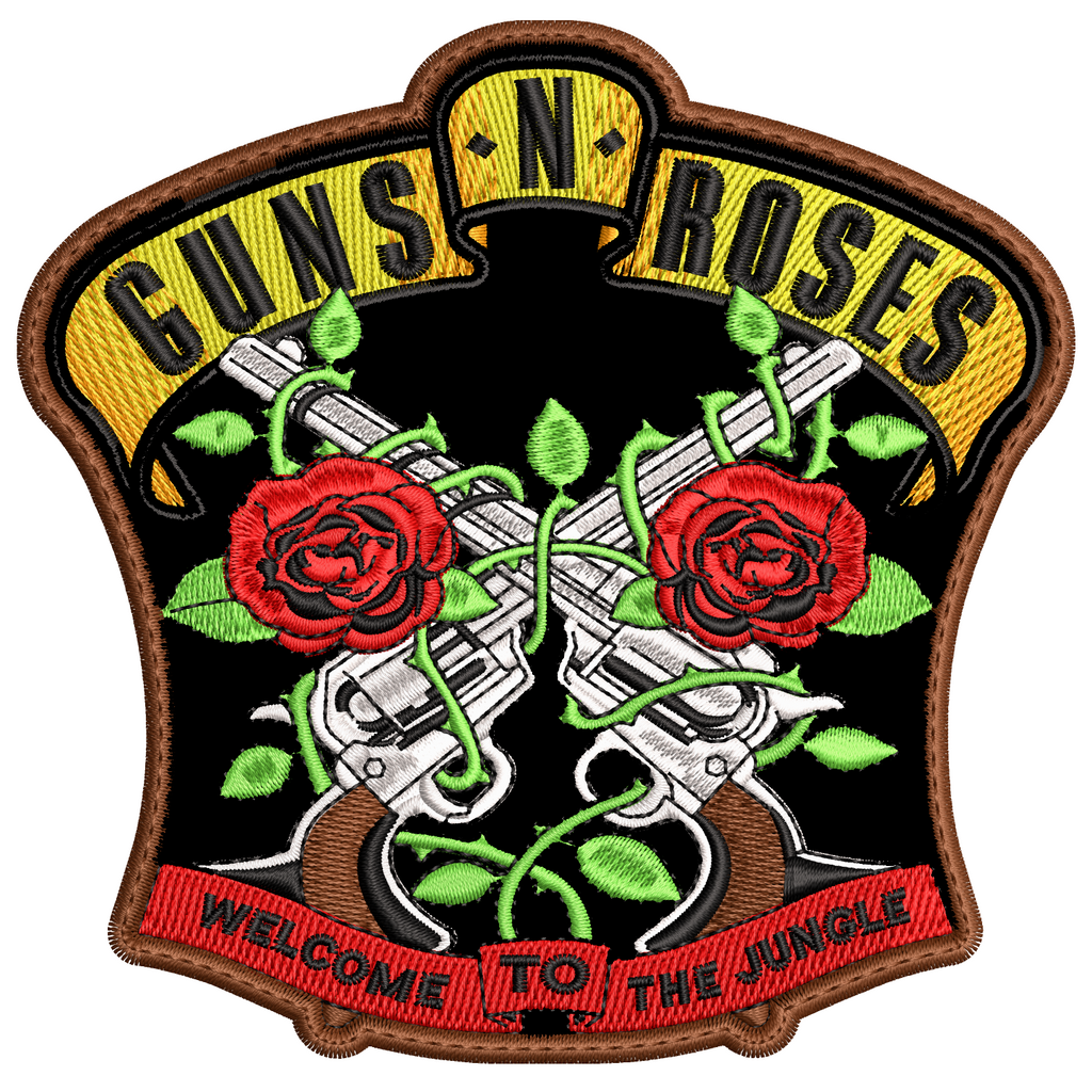 Parche Bordado Welcome to the Jungle GUNS N ROSES Hard Rock