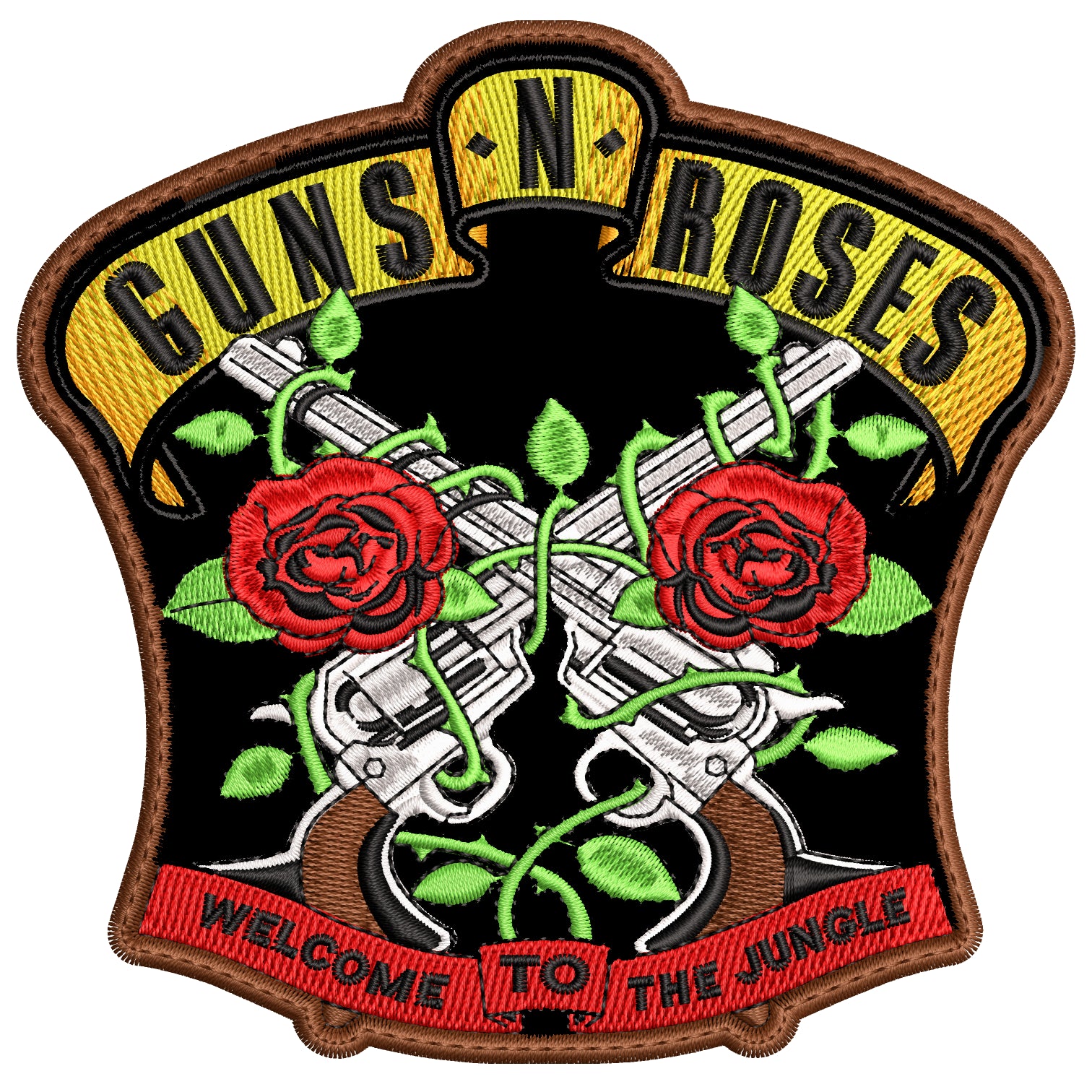 Parche Bordado Welcome to the Jungle GUNS N ROSES Hard Rock