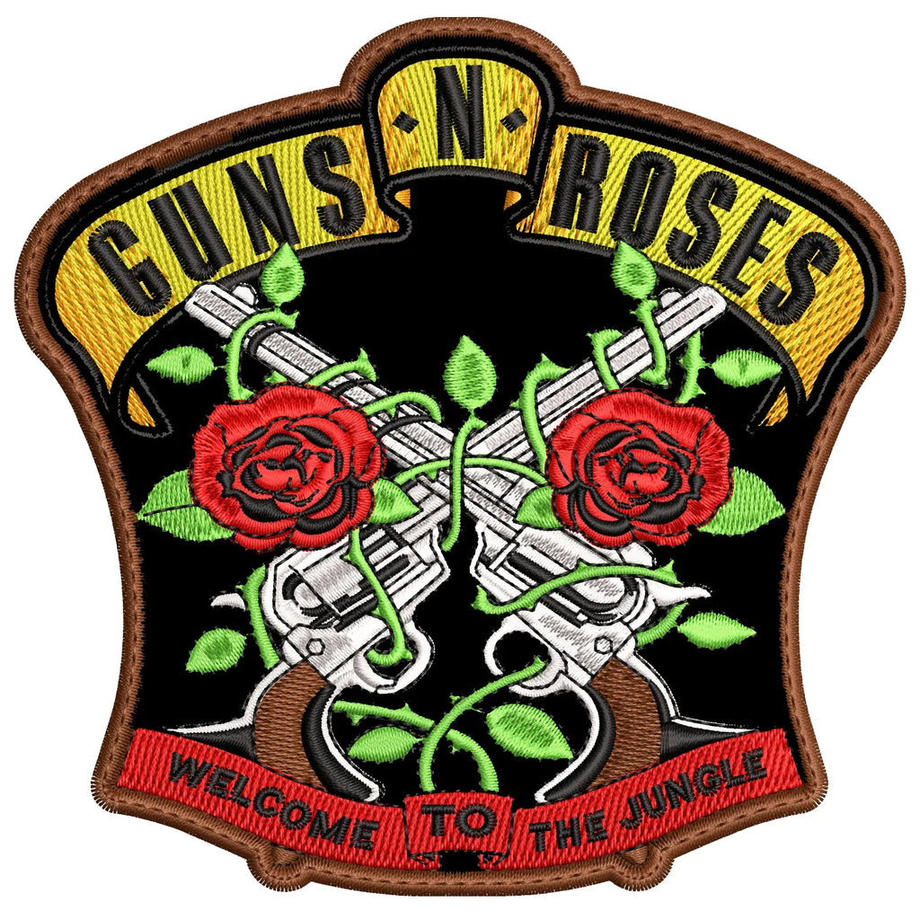 Parche Bordado Welcome to the Jungle GUNS N ROSES Hard Rock