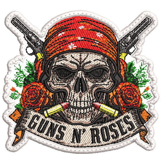 Parche Bordado calavera GUNS N ROSES Hard Rock