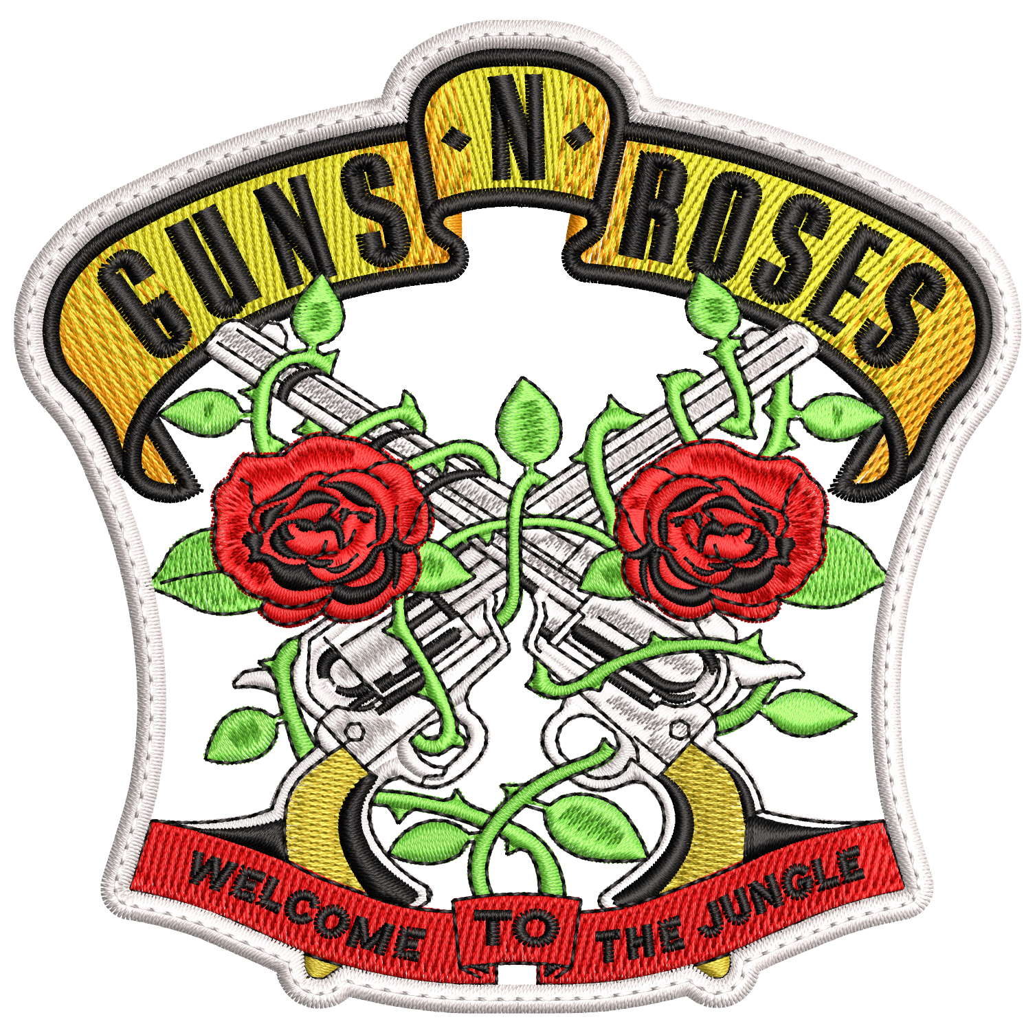 Parche Bordado Welcome to the Jungle GUNS N ROSES Hard Rock