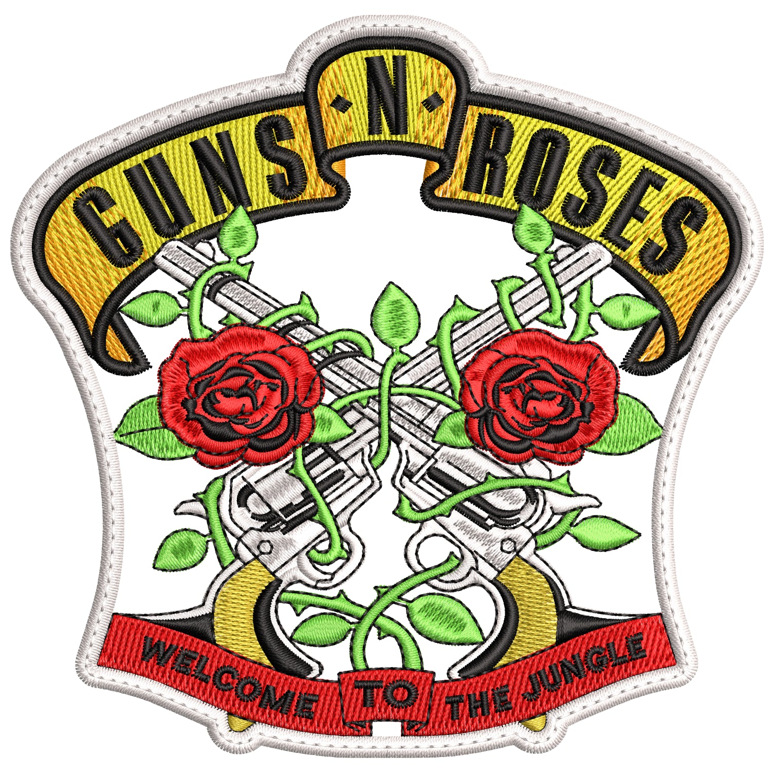 Parche Bordado Welcome to the Jungle GUNS N ROSES Hard Rock