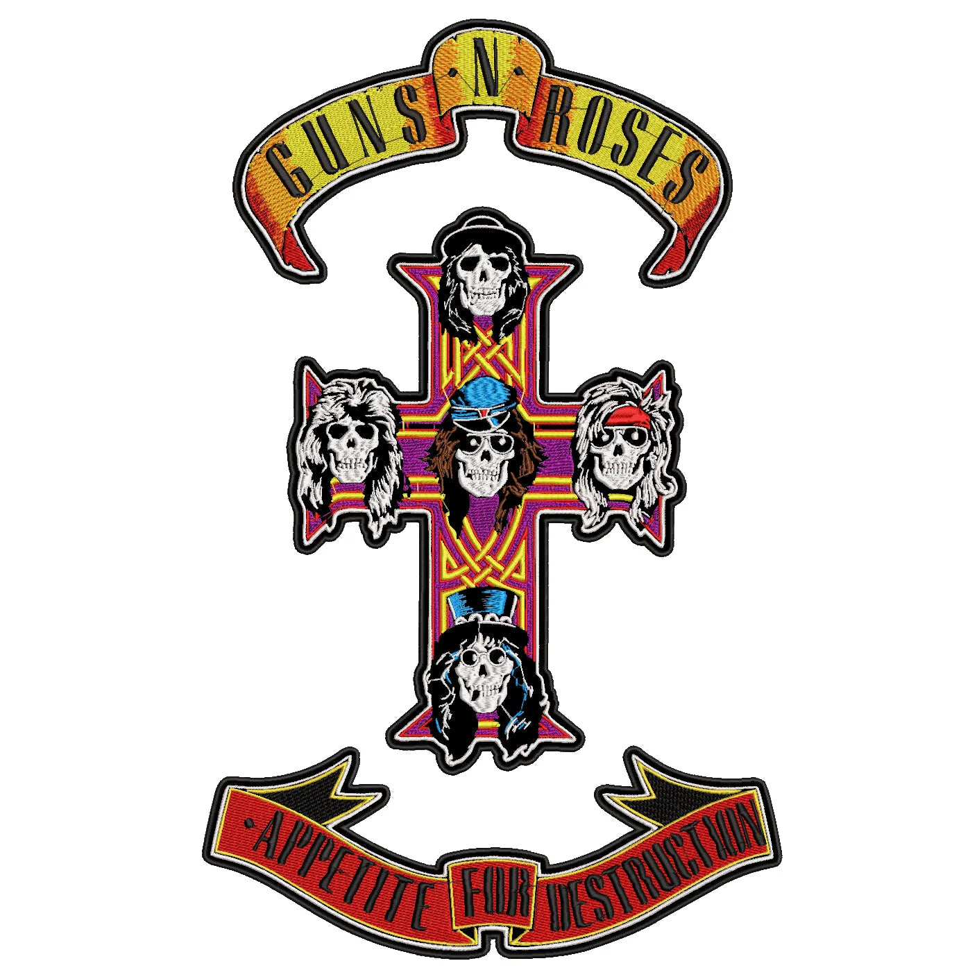 Espladera Bordada conjunto GUNS N ROSES