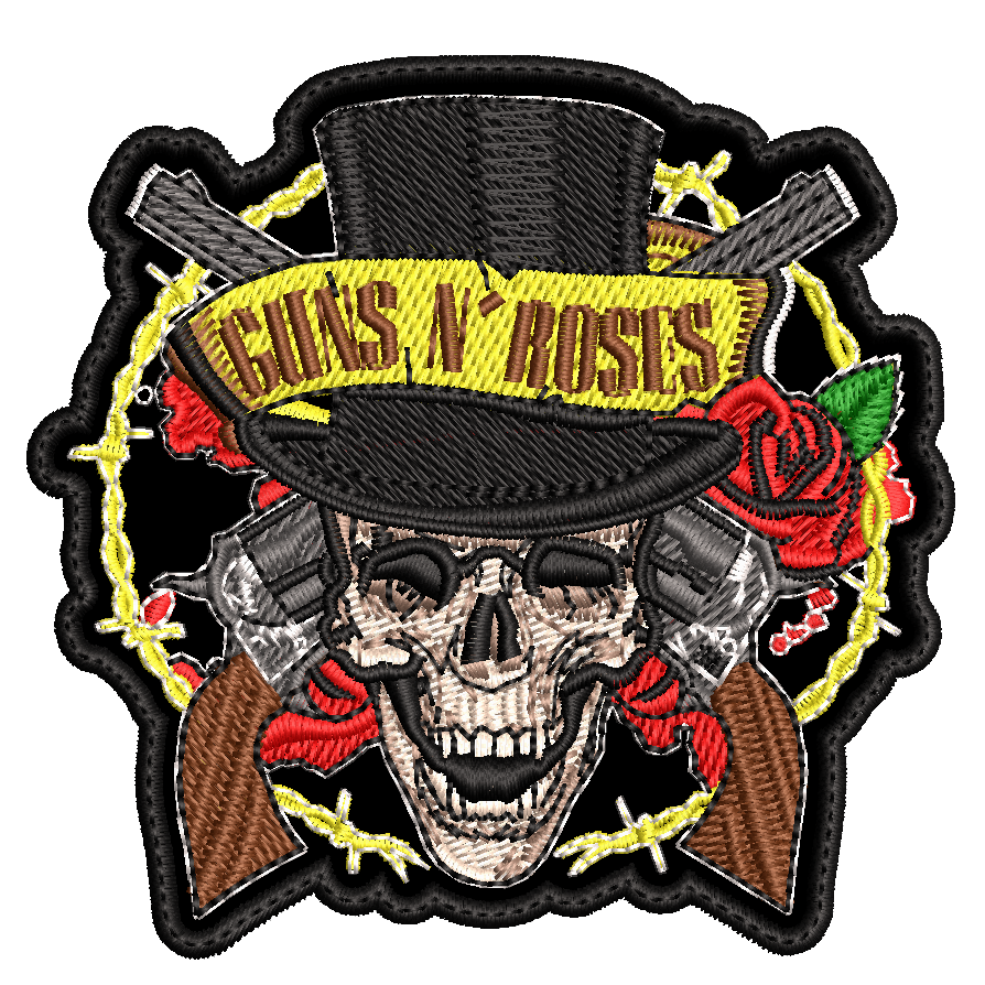 Parche Bordado calavera GUNS N ROSES Hard Rock