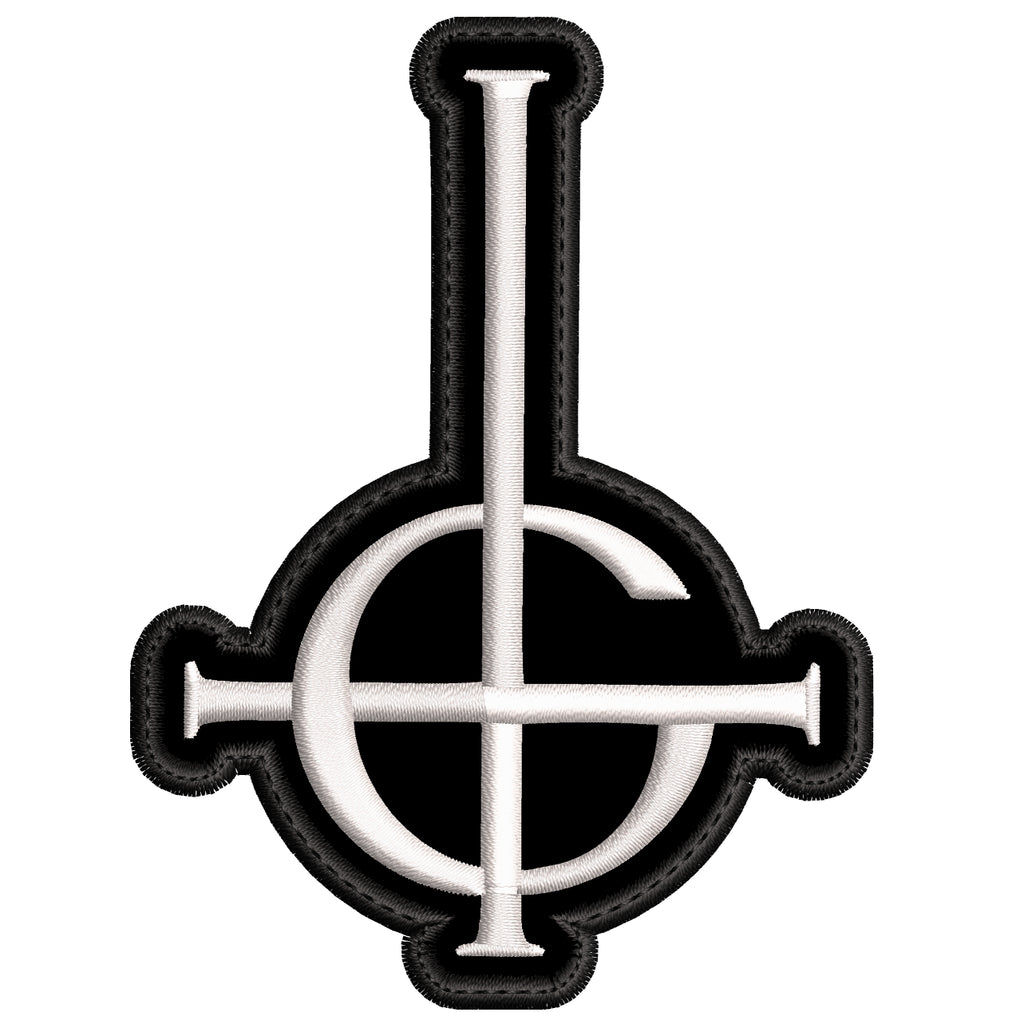 Parche Bordado cruz GHOST Heavy Metal