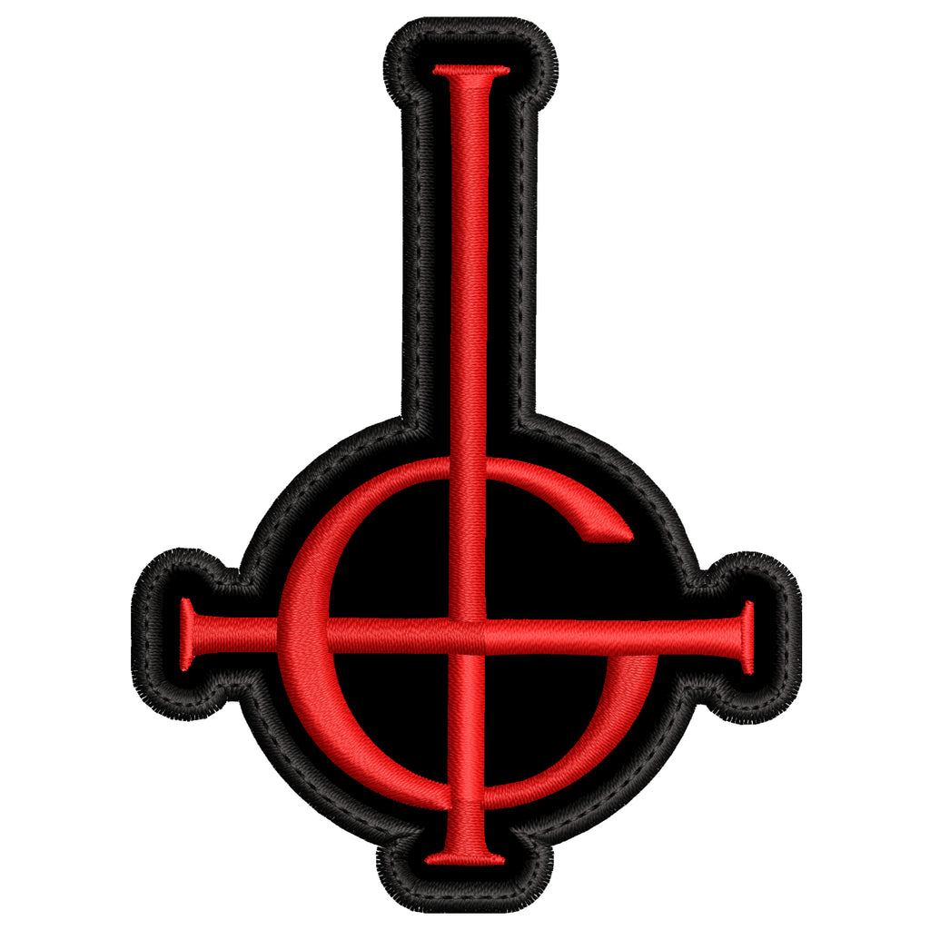 Parche Bordado cruz GHOST Heavy Metal