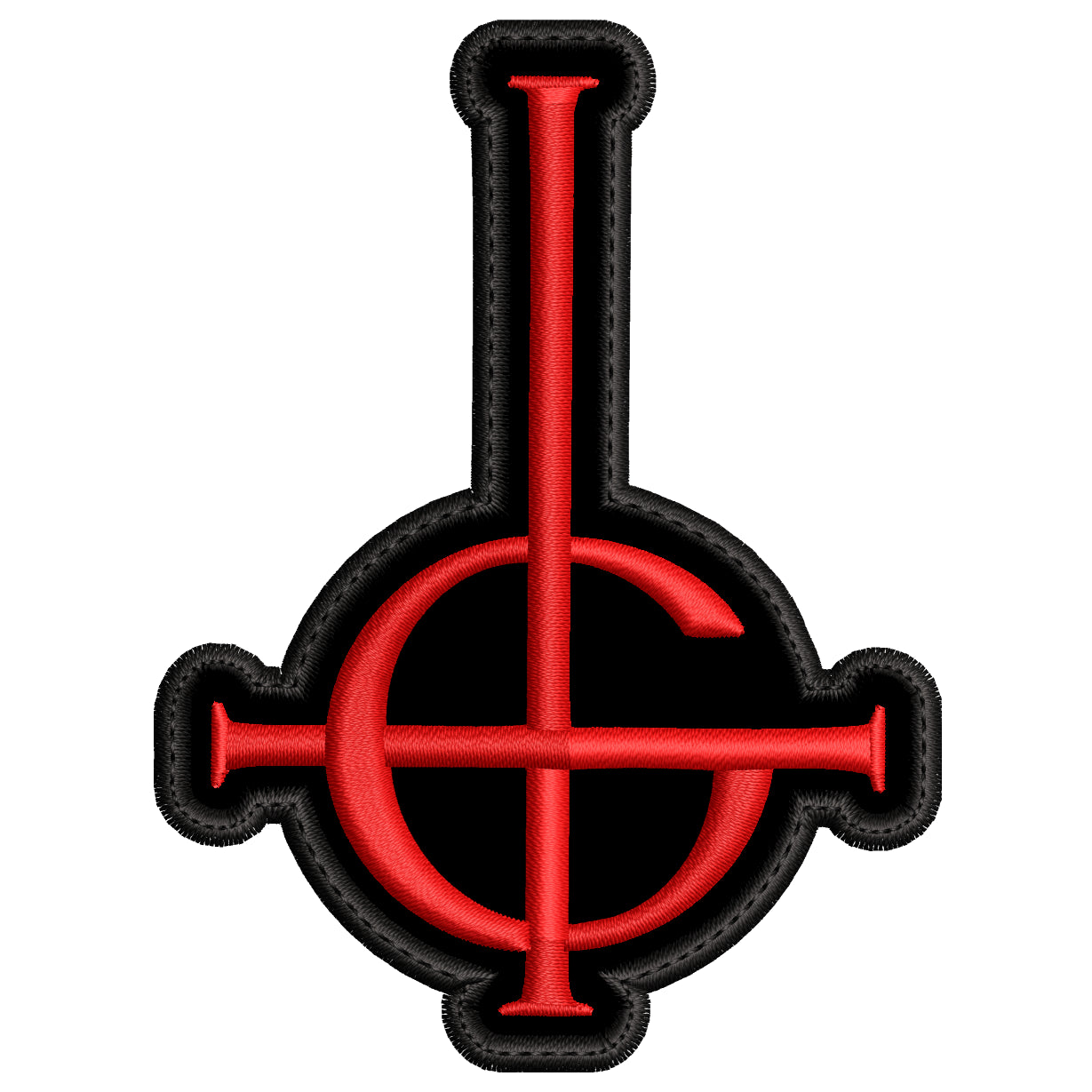 Parche Bordado cruz GHOST Heavy Metal