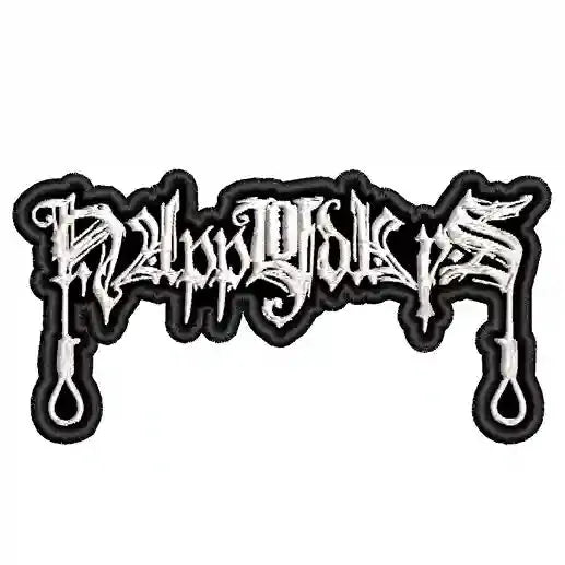 Espaldera Bordada HAPPY DAYS  Black Metal