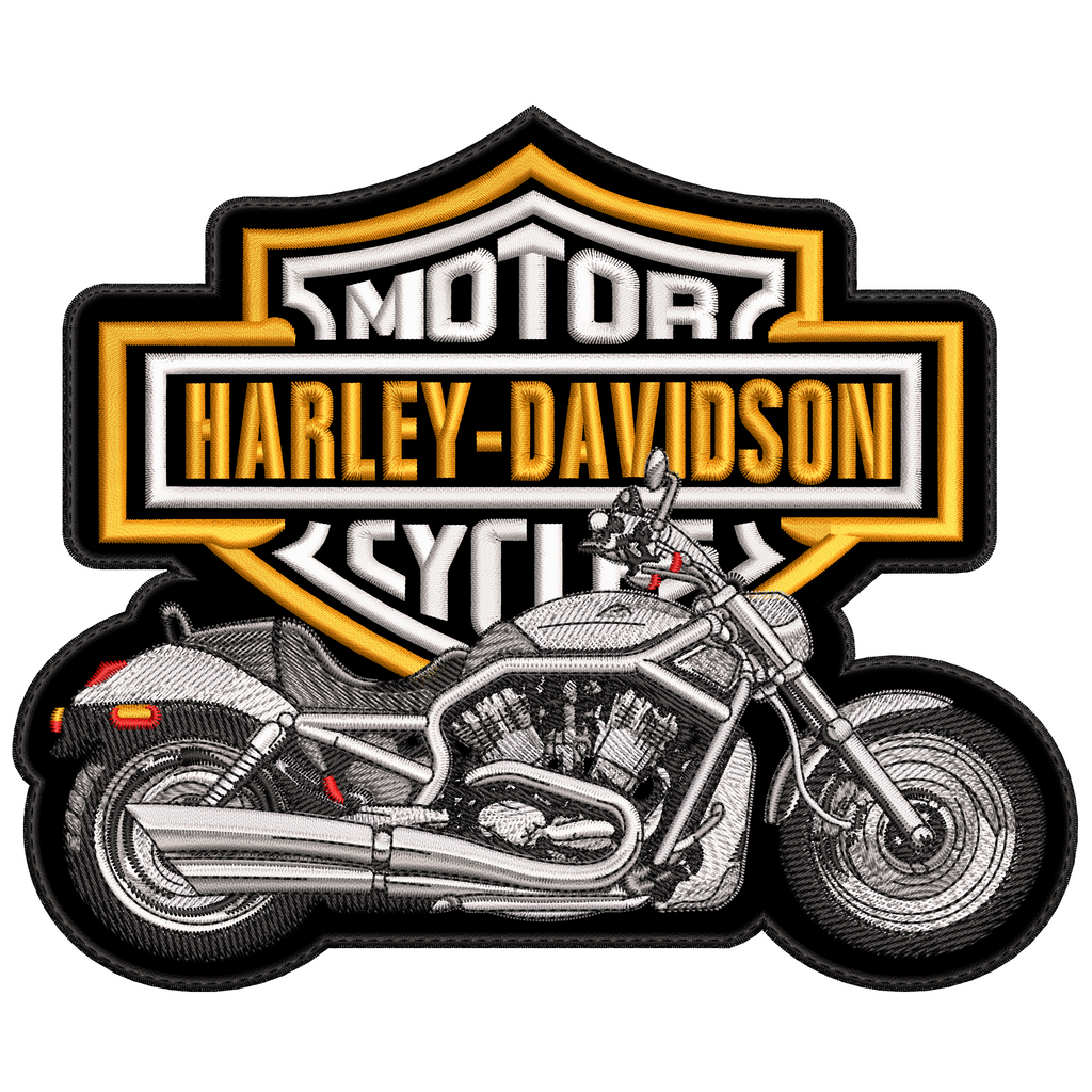 Espaldera Bordada HARLEY DAVIDSON escudo