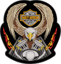 Espaldera Bordada HARLEY DAVIDSON águila