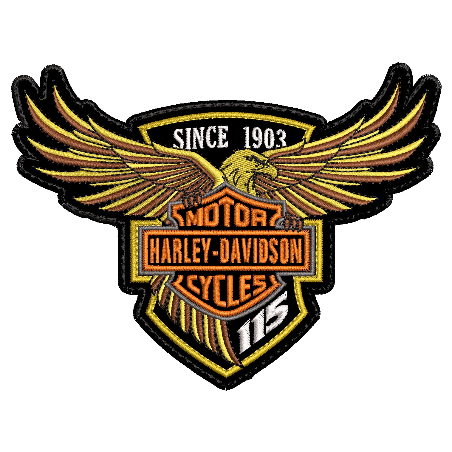 Espaldera Bordada HARLEY DAVIDSON águila