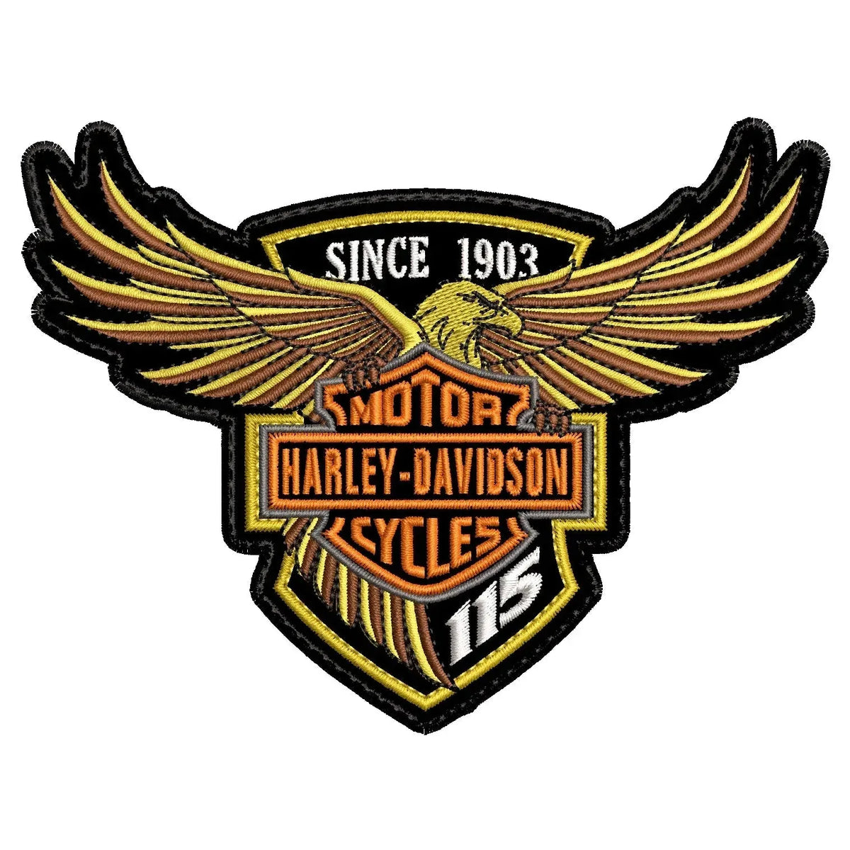 Espaldera Bordada HARLEY DAVIDSON águila