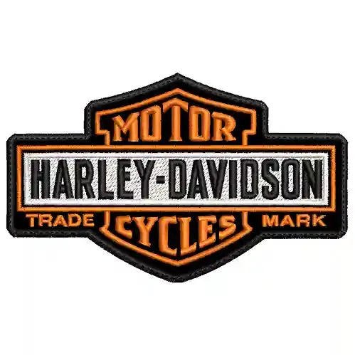 Parche Bordado Mini MOTOR CYCLES Harley-Davidson