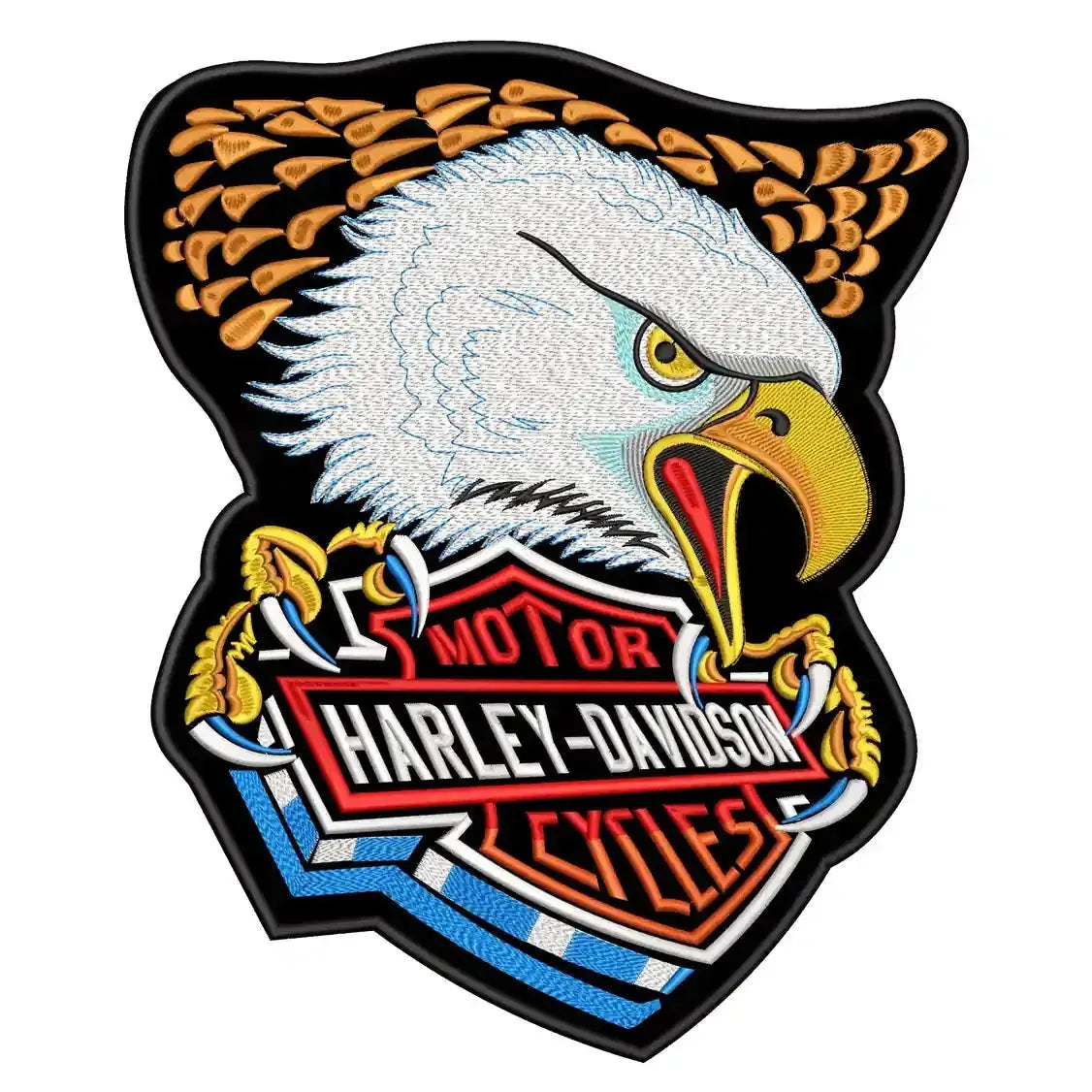 Espaldera Bordada HARLEY DAVIDSON águila