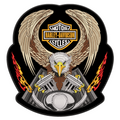 Espaldera Bordada HARLEY DAVIDSON águila