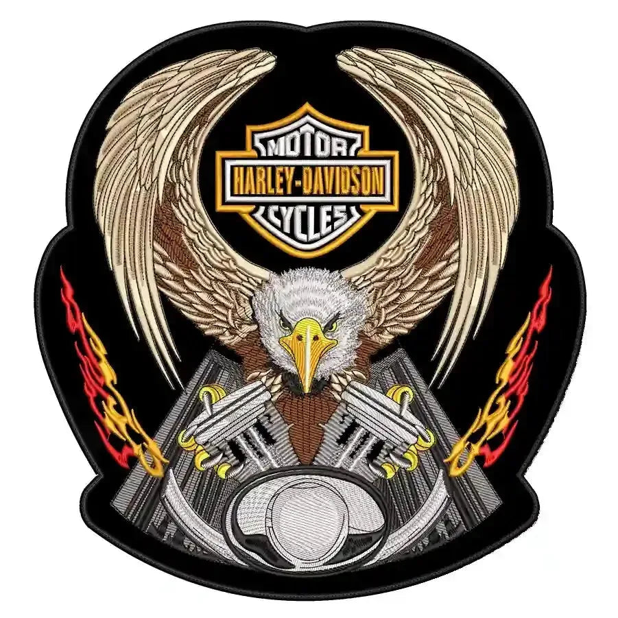 Espaldera Bordada HARLEY DAVIDSON águila