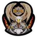 Espaldera Bordada HARLEY DAVIDSON águila