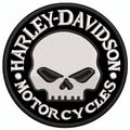 Espaldera Bordada HARLEY DAVIDSON circulo