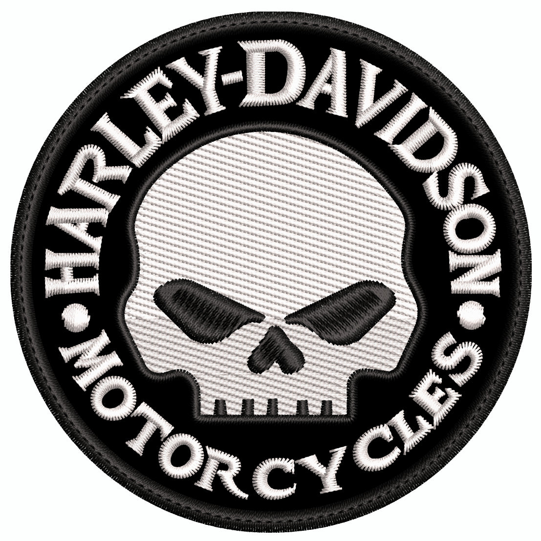 Espaldera Bordada HARLEY DAVIDSON circulo