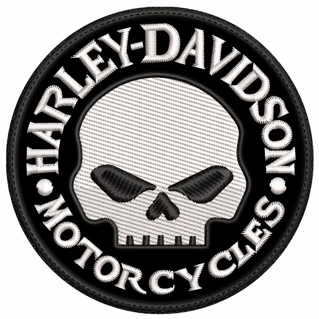 Espaldera Bordada HARLEY DAVIDSON circulo