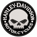 Espaldera Bordada HARLEY DAVIDSON circulo