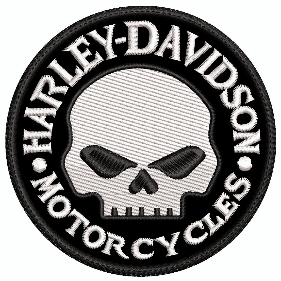Espaldera Bordada HARLEY DAVIDSON circulo