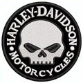 Espaldera Bordada HARLEY DAVIDSON circulo