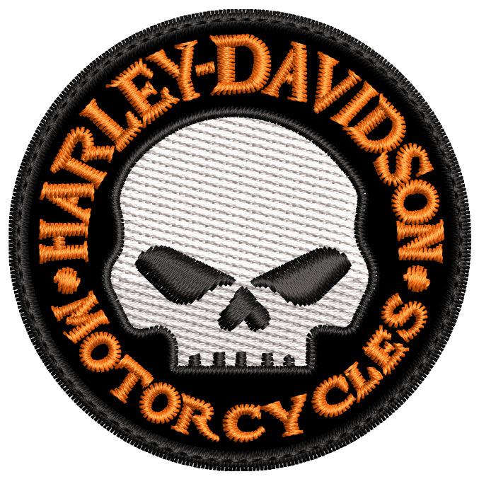 Espaldera Bordada HARLEY DAVIDSON circulo