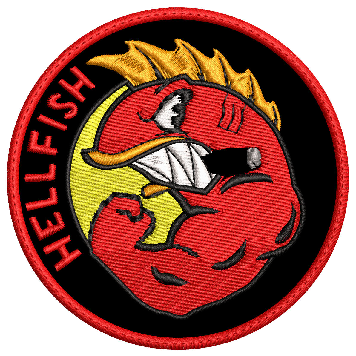 Parche Bordado HELLFISH Simpson