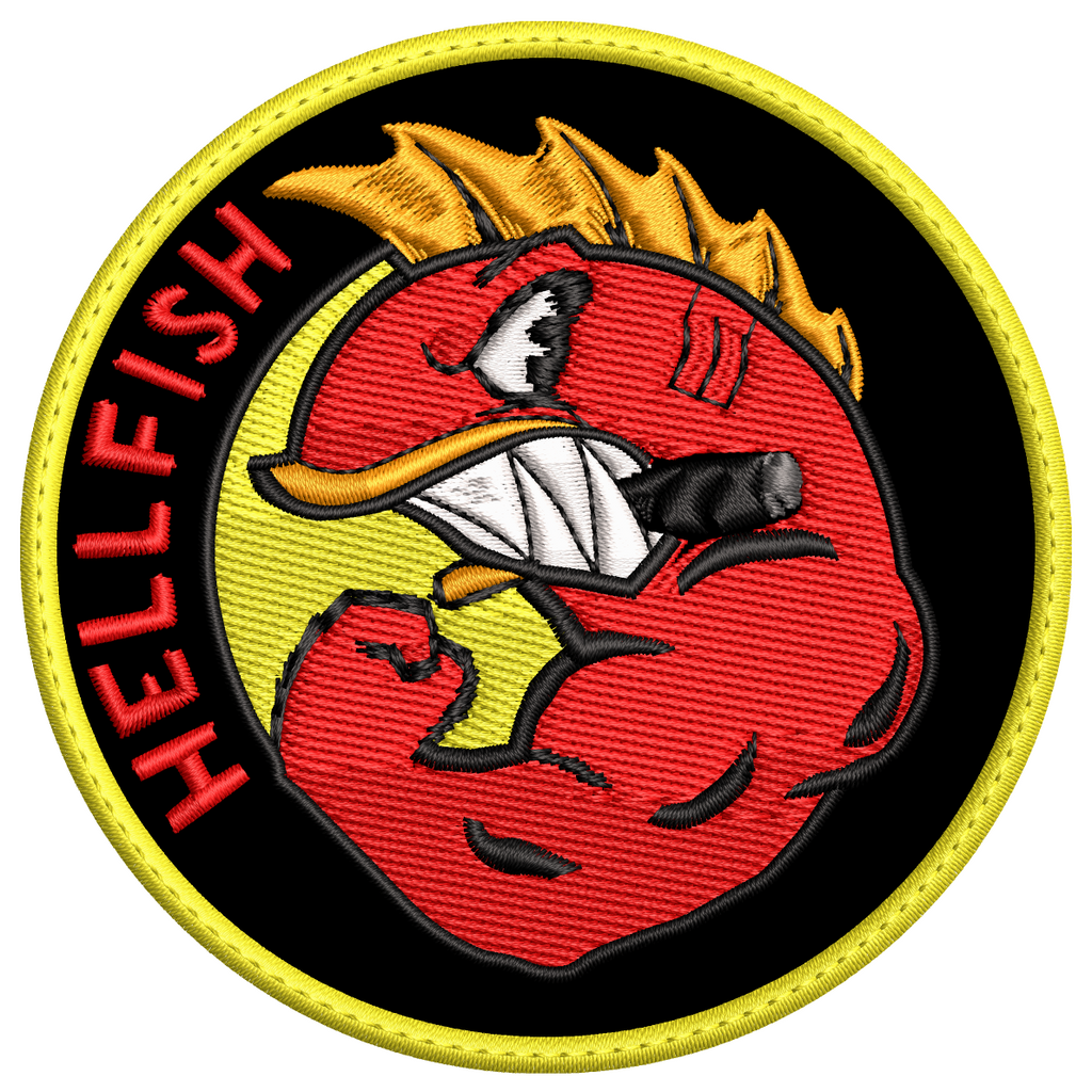 Parche Bordado HELLFISH Simpson