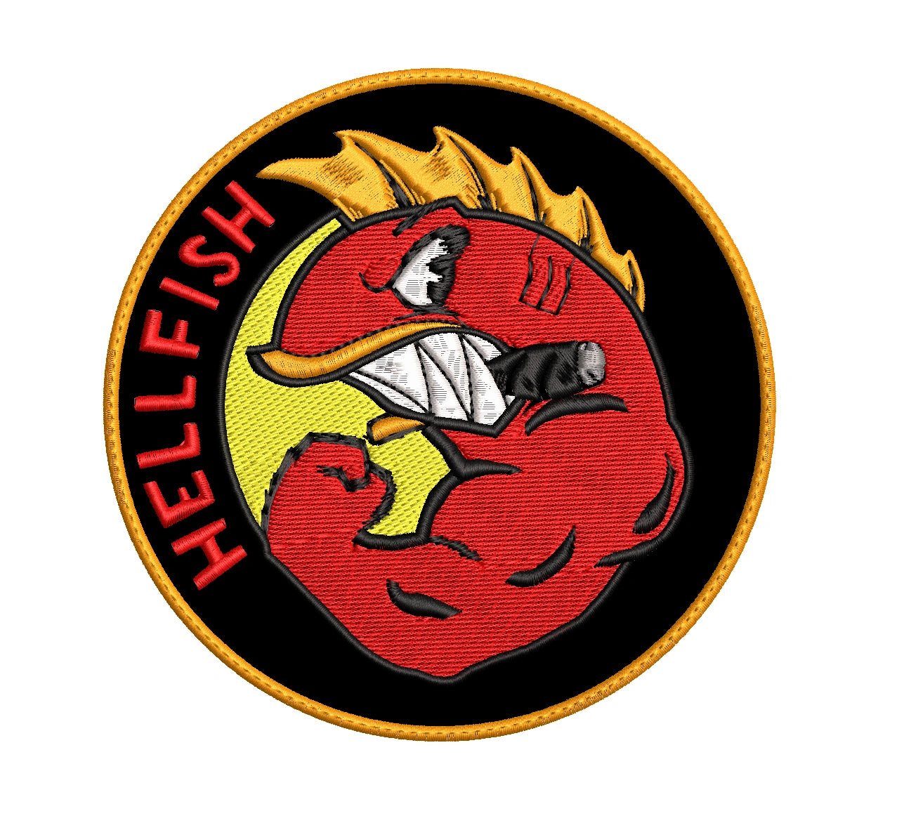 Parche Bordado HELLFISH Simpson