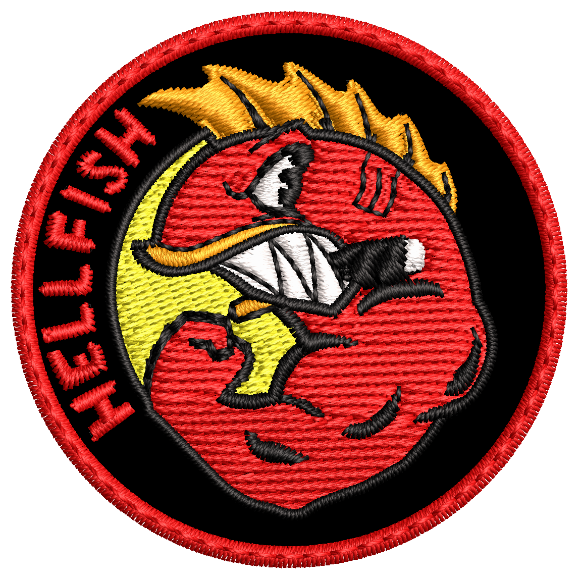 Parche Bordado Mini HELLFISH Simpson