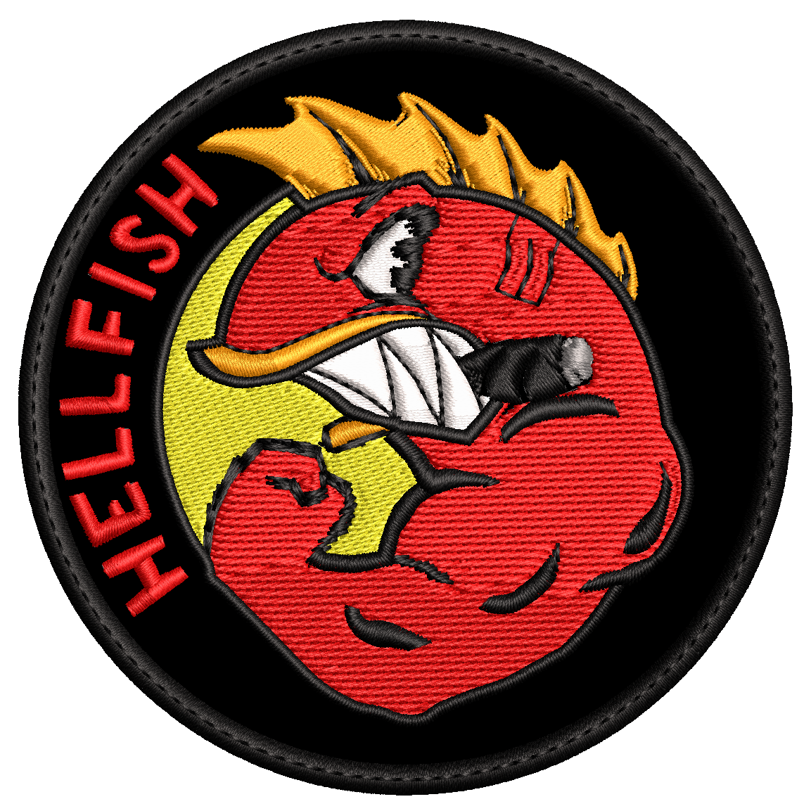 Parche Bordado HELLFISH Simpson